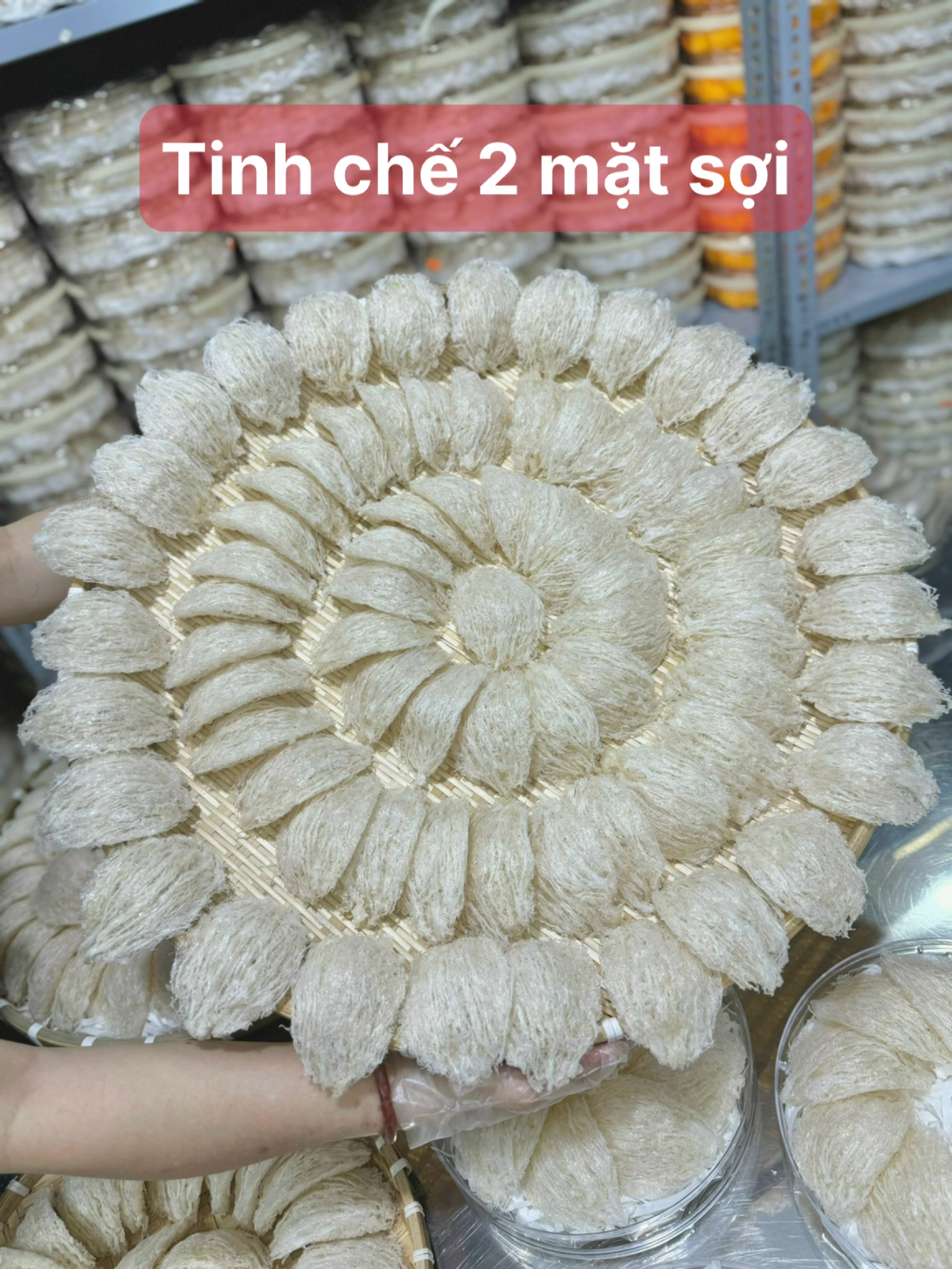 Yến tinh chế 2 lớp sợi
